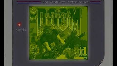 Doom but in gameboy Graphics (and controls)
