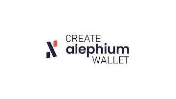 How to create an Alephium Wallet