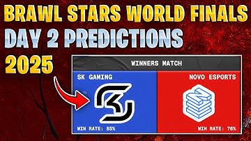 BRAWLSTARS WORLD FINALS 2025 DAY 2 PREDICTIONS | EASY WIN | #BSWF25