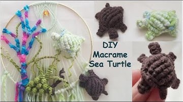 Macrame 3D Turtle | DIY Macrame Gift | Easy Craft Tutorial | 海龟编织教程