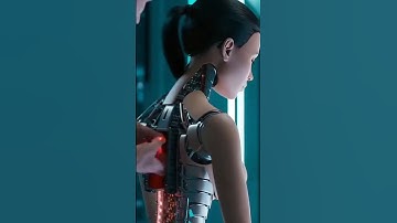 Male technician changes the humanoid