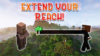 How to EXTEND YOUR REACH in Minecraft!