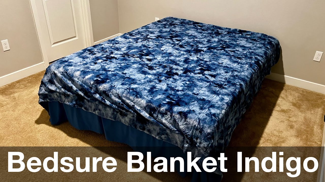 Bedsure GentleSoft Sherpa Fluffy Blanket Queen Size Indigo | Unboxing | #bedsure #sherpa #blanket
