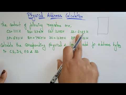 Physical address calculation | Example-1| Microprocessor | Lec-14 | Bhanu Priya