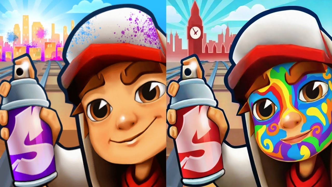 Sunway surfers : Mumbai holi 2025 🆚 London 2026 Map Comparison 