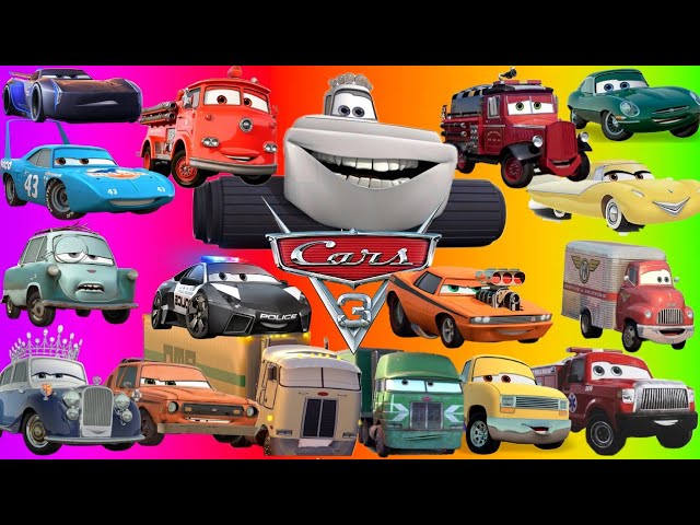 Wrong Head Red, Snot Rod, Mayday, Eckel Disney Pixar Cars