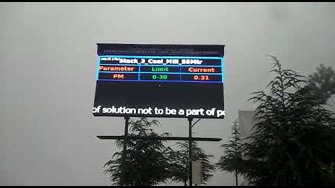 Led pollution parameter Display board as per DPCC GUIDELINES