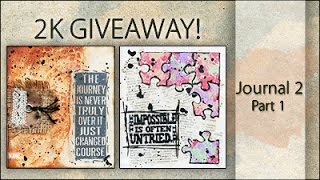 2K Giveaway ~ Mini Mixed Media Journals ~ Part 4 (CLOSED)