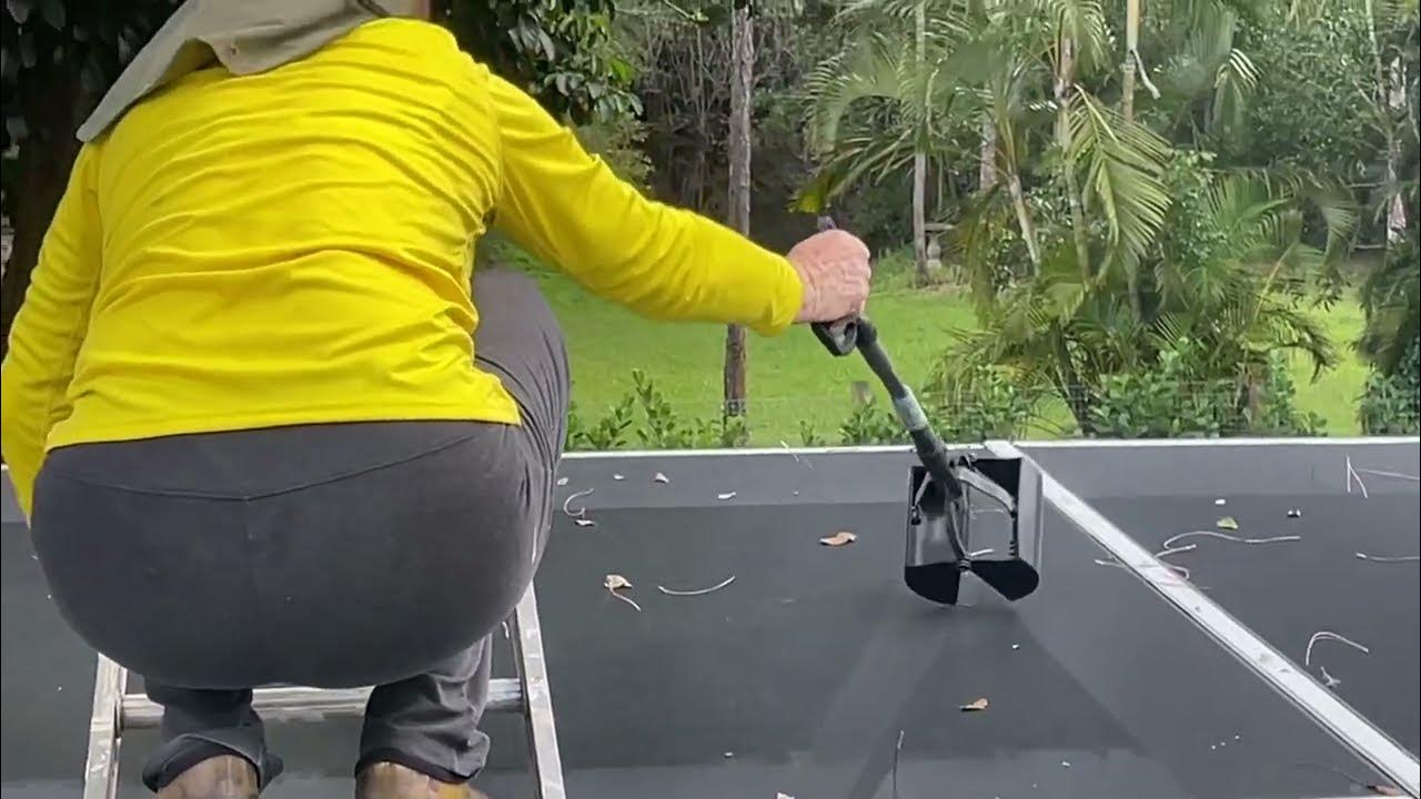 Getting pine needles off a pool screen enclosure YouTube