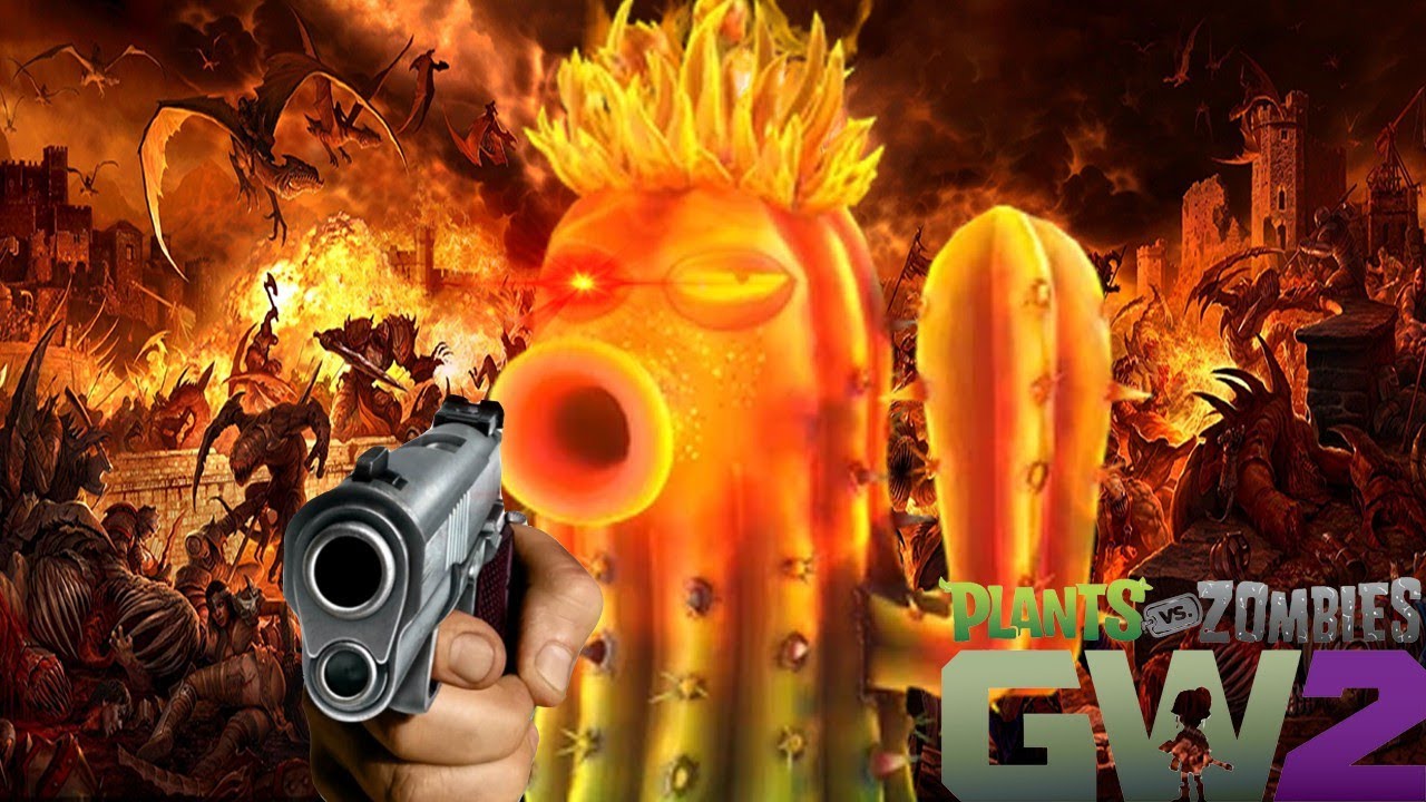 fire cactus is a menace (PVZ GW2)