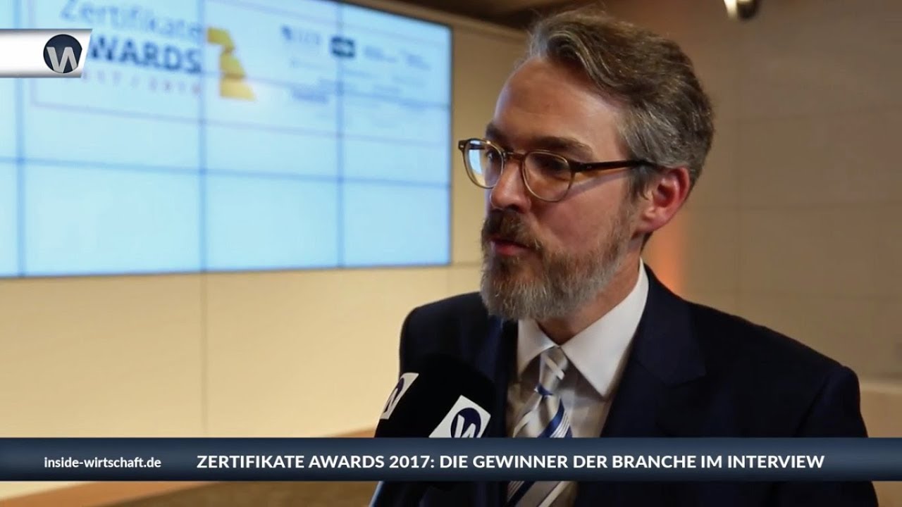 ZertifikateAwards 2017: Heiko Geiger von Vontobel im Interview