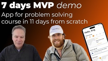 7 days MVP, demo, App for a problem-solving course