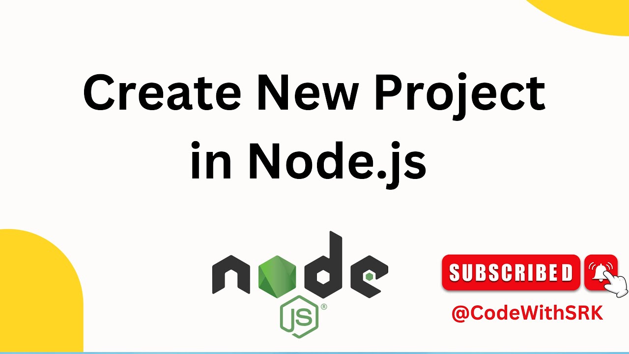 How create new project in Node.js - YouTube