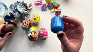 Paw Patrol Unboxing ASMR, Surprise eggs satisfying video.