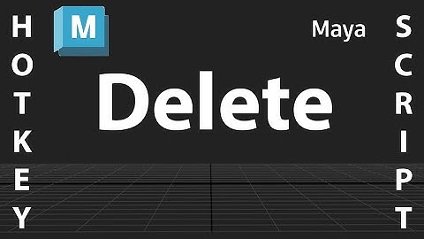 The Delete button you would expect it to be (Script for Maya)