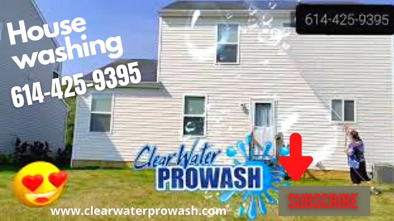 House washing in and near Columbus, Ohio. Soft washing, pressure