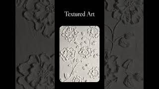 Art type: Textured Art paintingTheme: FlowersMain materials used: Modeling paste on canvas