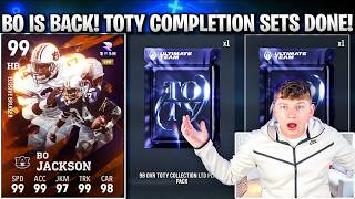 Bo Jackson Is Back All Toty Completion Sets Done 98 Overall Pack
