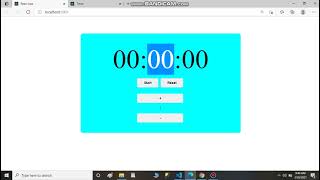 Create timer project using react JS Part-1(in Hindi)