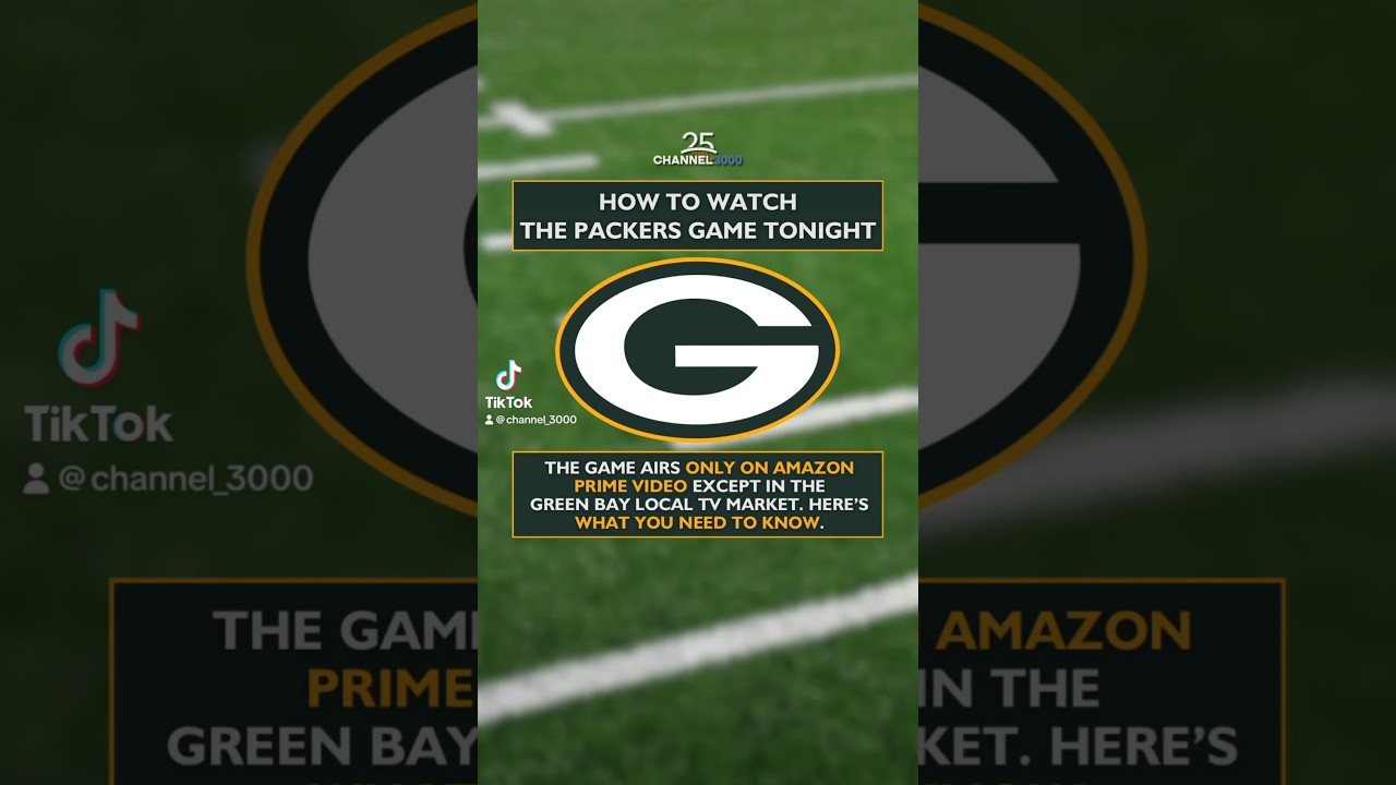 The #packers play tonight, but you wont be able to find it on TV