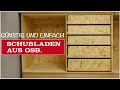 Schubladen bauen für die Werkstatt. Übersichtlich und viel Platz.