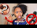 Styling My THICK NATURAL HAIR Without Heat For The First Time! *great results*