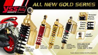 SHOCK YSS G SERIES  320mm 320 mm GOLD EDITION RED BLACK ORIGINAL not ktc kitaco kytaco extreme ride it supreme extreme gp299 dc scarlet gplus g plus