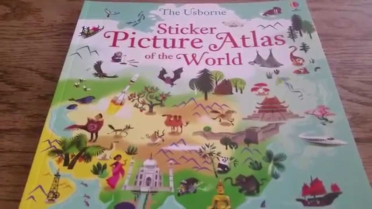 Sticker Picture Atlas of the World - Usborne Books & More - YouTube