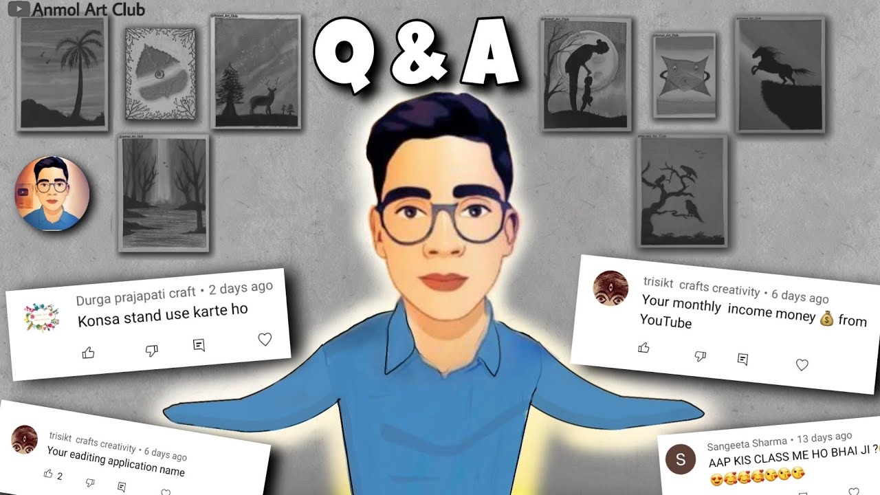 Q&A | 100k Special | Anmol Art Club