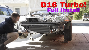 Installing A Turbo On My STOCK ECU D16 Civic - Part 1 - (First Start)