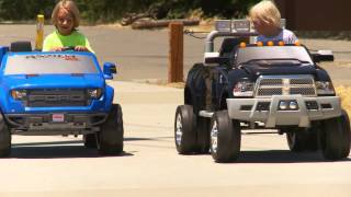 Power Wheels Truck Sidewalk Race