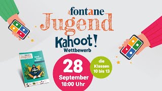 Fontänejugend Kahoot Wettbewerb 28 September 1800