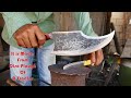Making A Kitchen Cleaver From Disc Plough / How To Make A Cleaver Knife