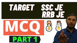 SSC JE RRB JE  MCQ  || Thermodynamics MCQ Part 1