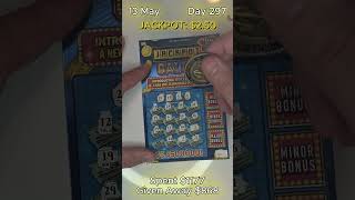 Day 297 of Scratch It Forward Challenge #lottery #challenge #gambling