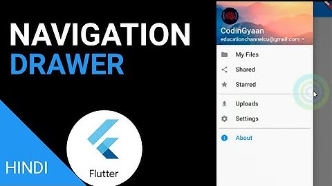 Navigation Drawer Tutorial in Flutter Hindi | Side Drawer | Sidebar Drawer in Flutter | Hindi