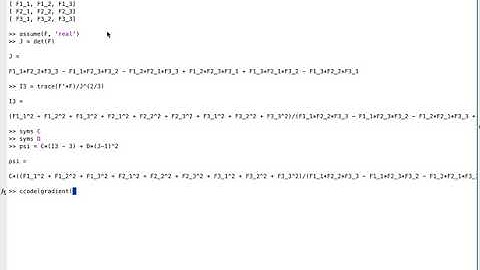 Demo of the MATLAB Symbolic Toolkit