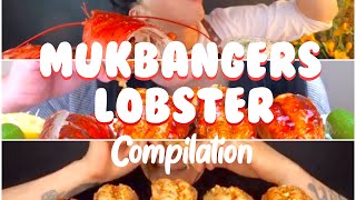 Mukbangers lobster compilation