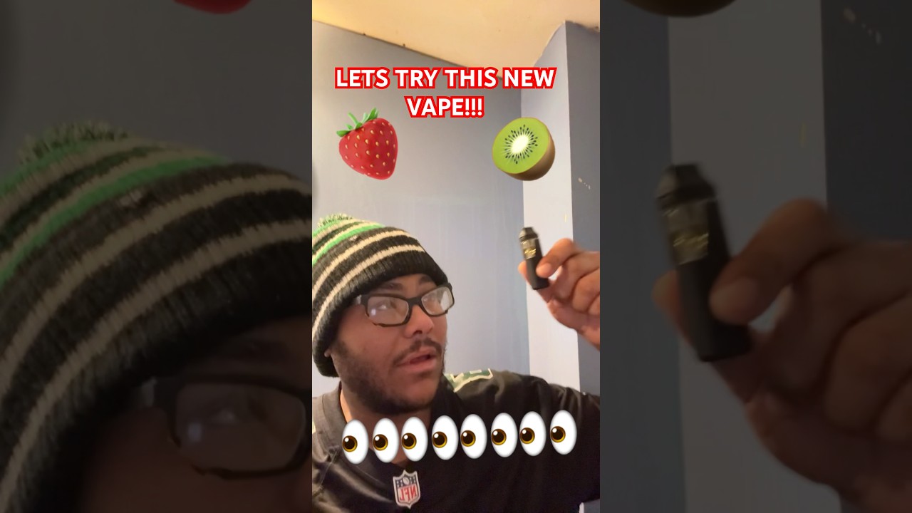 LETS TRY THIS NEW STRAWBERRY 🍓 KIWI 🥝 VAPE…. 👀🔥😳 