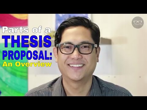 Parts of a Thesis Proposal: An Overview