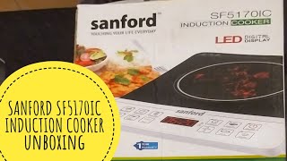 SANFORD SF5170IC INDUCTION COOKER unboxing