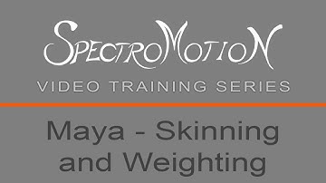 Maya  2018 - Skinning and weighting an object with joints