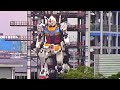 GUNDAM ROBOT YOKOHAMA can now move its legs and arms