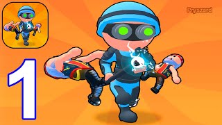 Bodyguard.io - Gameplay Walkthrough Part 1 Tutorial Max Level Upgrade (iOS, Android) screenshot 1