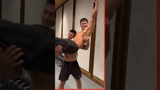 Happy moments of fitness #muscle #abs #gym #bigboy #handsome