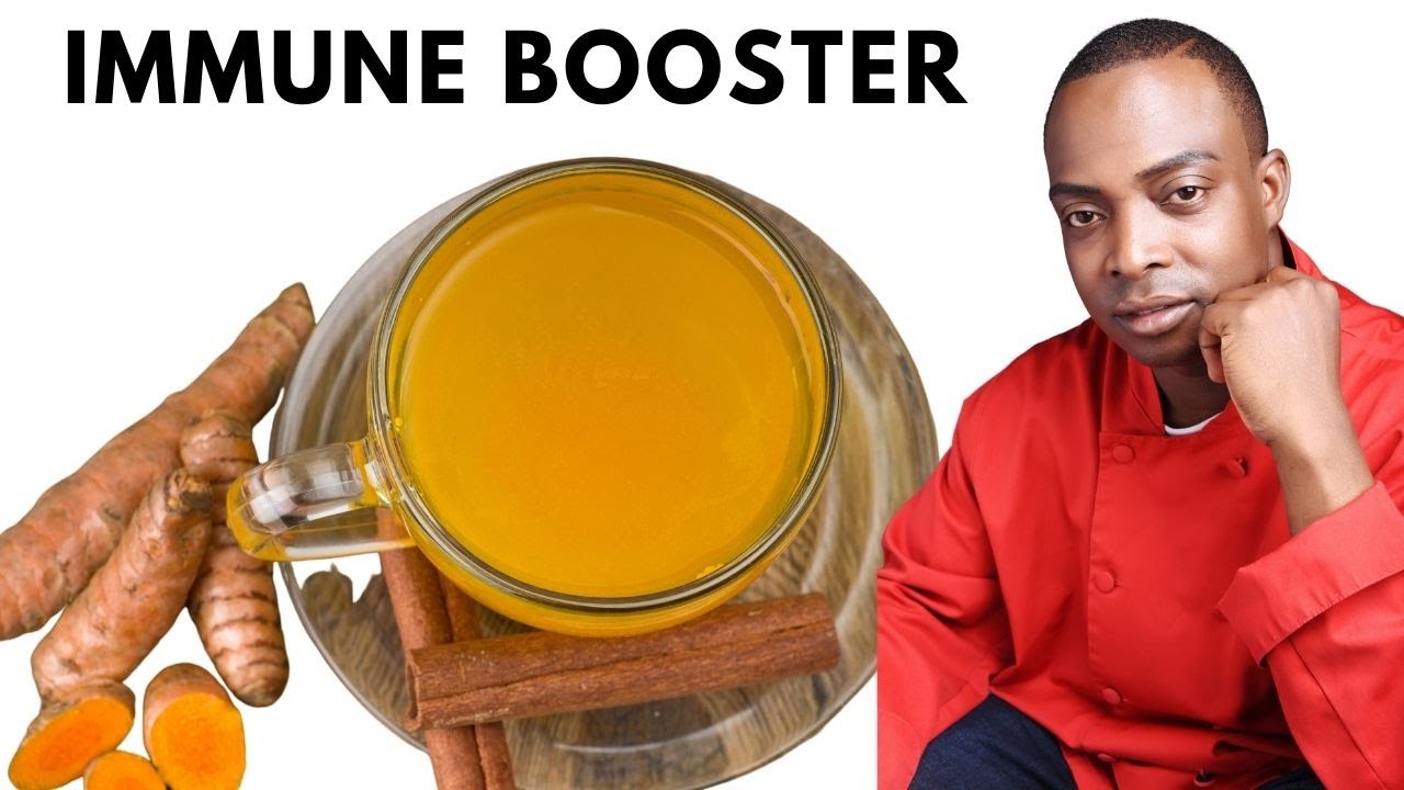 Immune booster 5 Minutes Ginger Lemon  Turmeric Tea | Chef Ricardo Cooking