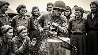 German POWs Couldn't Believe Their Eyes When They Saw American Workers Using Power Tools.