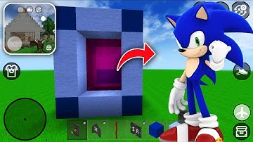 How to Make PORTAL to SONIC 2 in MINI BLOCK CRAFT 3D