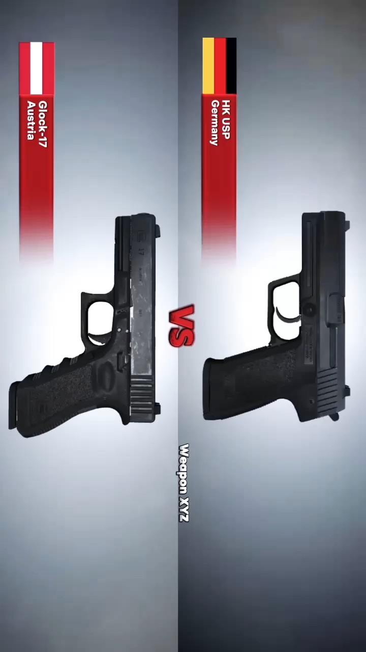 HK USP 🆚 Glock-17 - YouTube