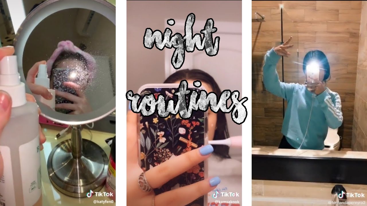 Night routines🌙tiktok compilation YouTube